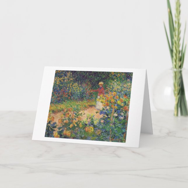 In the Garden, Monet Card (Front)
