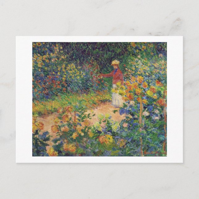 In the Garden, Monet Postcard (Front)