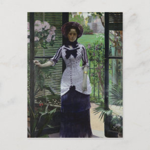 In the Greenhouse, 1881 Postcard