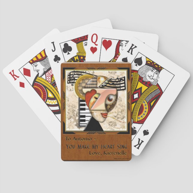 In The Groove - Personalized Playing Cards (Back)