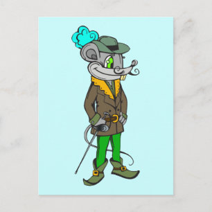 In The Hood Mouse Postcard