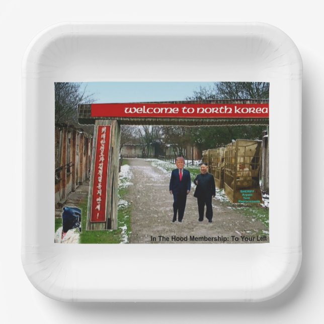 In the hood paper plate (Front)