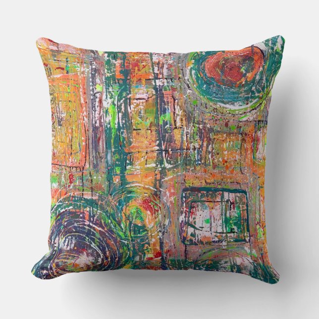 In the Leather 20 x 20 Poly Throw Pillow (Front)
