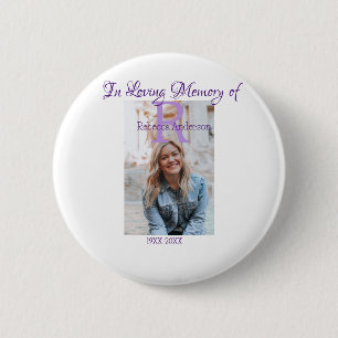 In the loving memory of memory keepsake add year n 2 inch round button