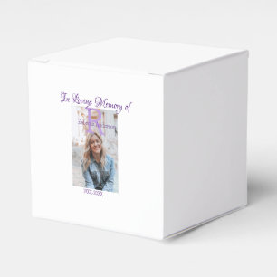 In the loving memory of memory keepsake add year n favor box