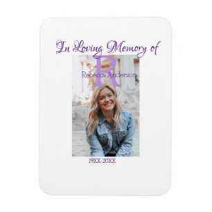 In the loving memory of memory keepsake add year n magnet