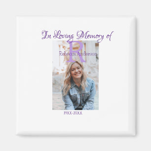 In the loving memory of memory keepsake add year n magnet