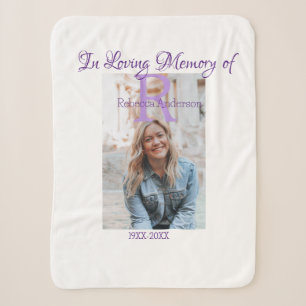 In the loving memory of memory keepsake add year n sherpa blanket