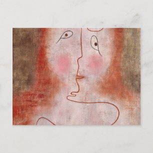 In the Magic Mirror by Paul Klee Postcard