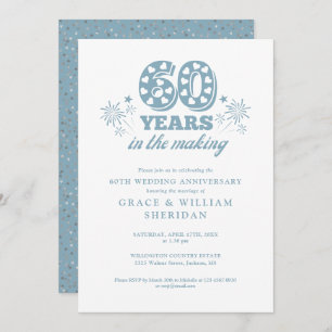 In The Making 60th Wedding Anniversary Invitation