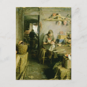 In the Mask Studio, 1897 Postcard