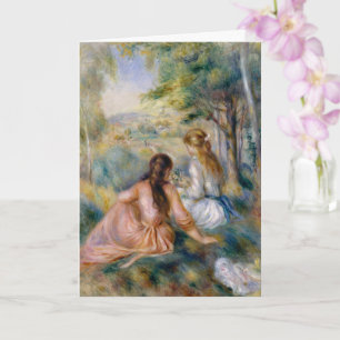 In the Meadow, Pierre-Auguste Renoir Art  Card