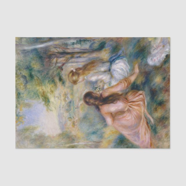 In the Meadow, Pierre-Auguste Renoir Art  Tissue Paper (Front)