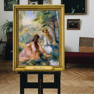 In the Meadow, Pierre-Auguste Renoir Canvas Print