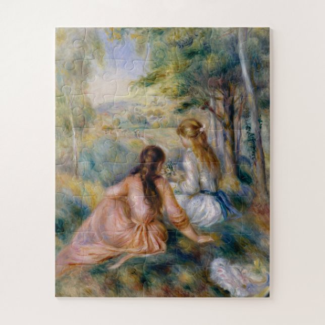 In the Meadow, Pierre-Auguste Renoir Jigsaw Puzzle (Vertical)