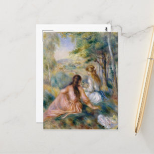 In the Meadow, Pierre-Auguste Renoir Postcard
