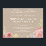In the Meadow Summer Wedding Invitation<br><div class="desc">This whimsical Wedding Invitation features watercolor flowers of a summer meadow with dreamy colouds in the sky. For the perfect mood of a summer Wedding. This beautiful printed RSVP can be customized for your special day. Check out the SplendidSummer Store for Wedding Invitation, Envelope, Table Numbers, RSVP and other products...</div>