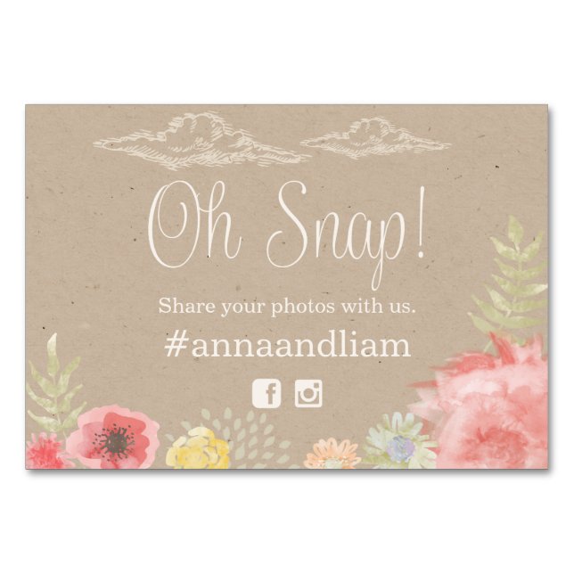 In the Meadow Summer Wedding social media Card (Front)