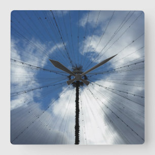 in the middle square wall clock
