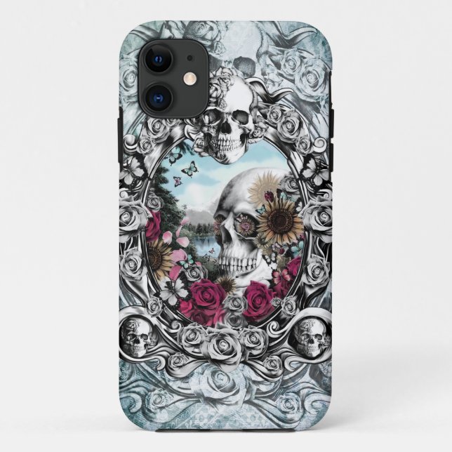 In the mirror landscape skull. Case-Mate iPhone case (Back)