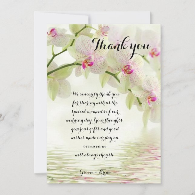 In the Moment Wedding Thank You card (Front)
