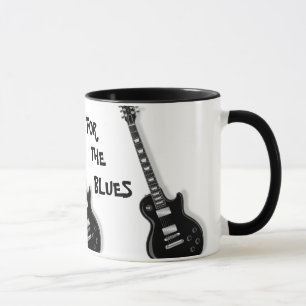 IN THE MOOD FOR THE BLUES Guitar Ceramic Mug