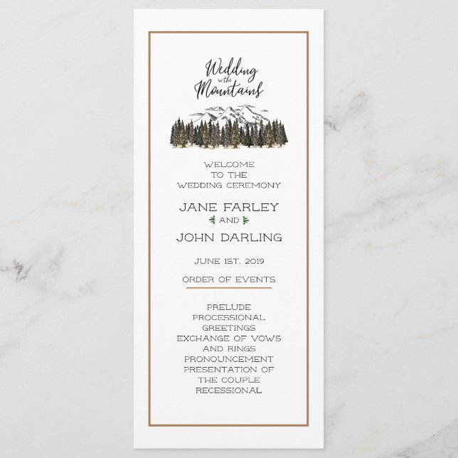 In the Mountains Program (Front)