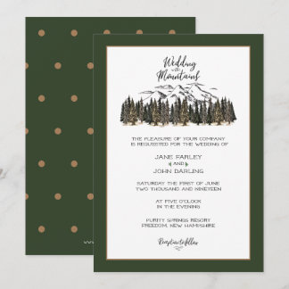 In the Mountains Wedding Invitation