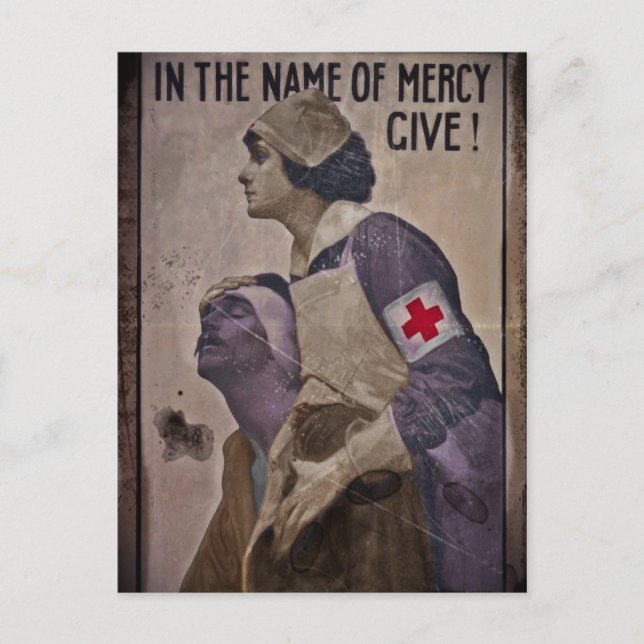 In the Name of Mercy Give Postcard (Front)