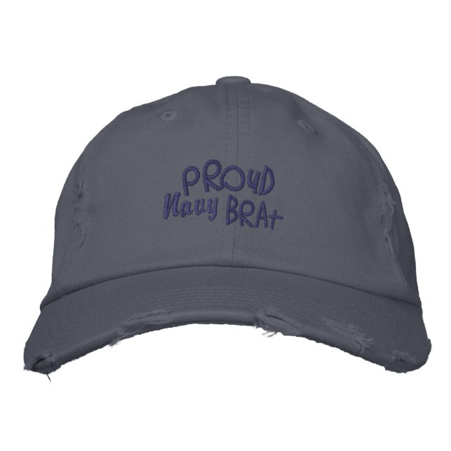 In the Navy -  Family Embroidered Hat (Front)