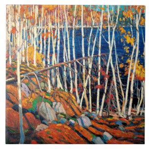 In the Northland, fine art by Tom Thomson, Tile