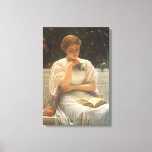 In the Orangery by Charles Edward Perugini Canvas Print