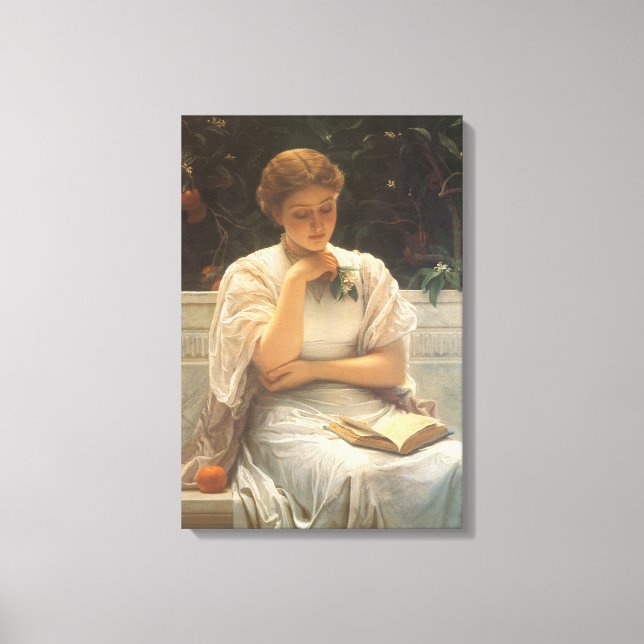 In the Orangery by Charles Edward Perugini Canvas Print (Front)