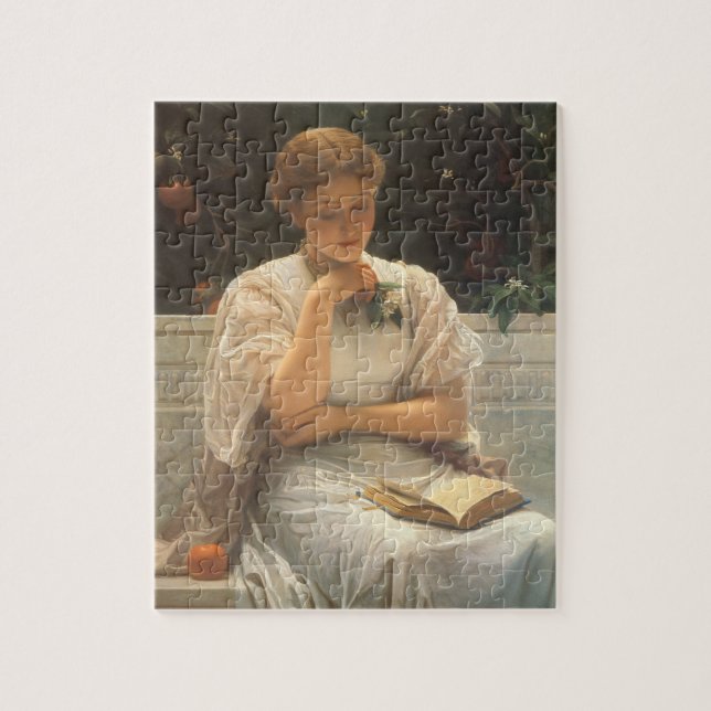 In the Orangery by Charles Edward Perugini Jigsaw Puzzle (Vertical)
