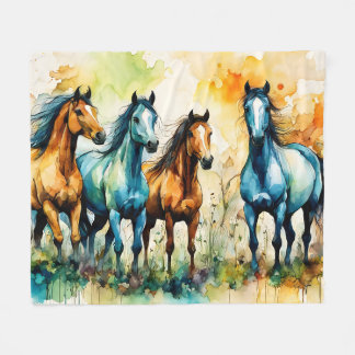 In the Pasture Fleece Blanket