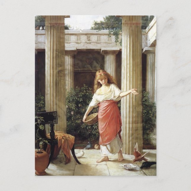 In the Peristyle by John William Waterhouse Postcard (Front)