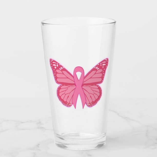 In The Pink Butterfly Glass (Front)