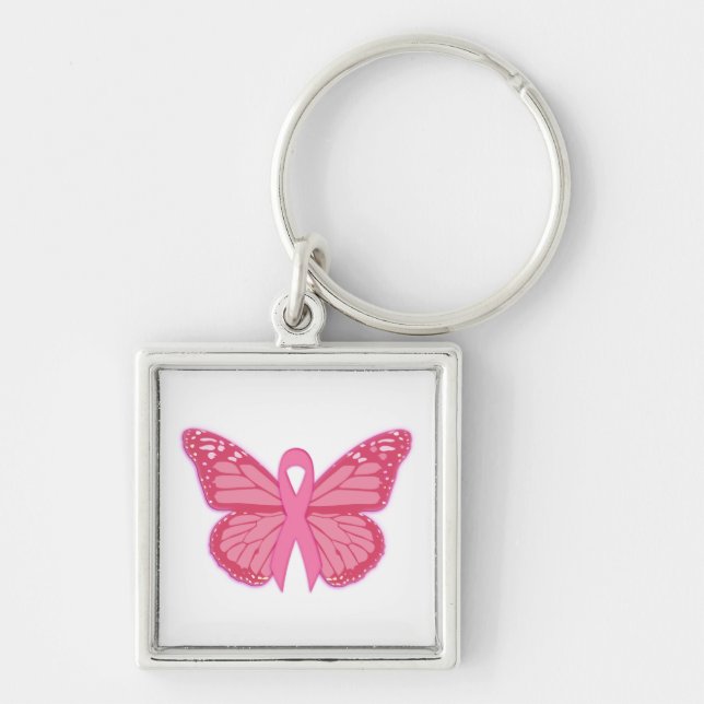 In The Pink Butterfly Keychain (Front)