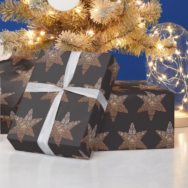 In the Pink of the Night on Earl Grey Wrapping Paper (Holidays)