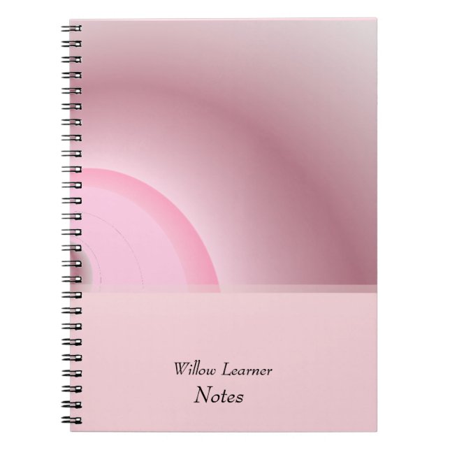 In the Pink Personalized Notes Notebook (Front)
