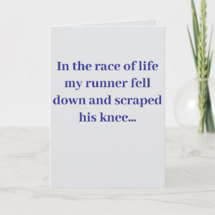 "In the race of life..." #2 Card