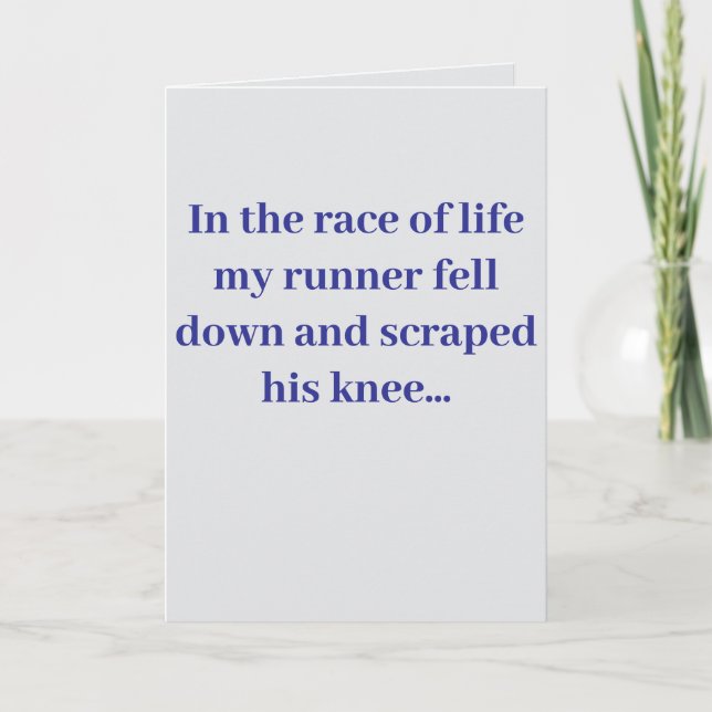 "In the race of life..." #2 Card (Front)