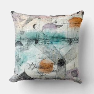 In the Realm of Air Paul Klee Throw Pillow