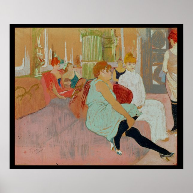 In the Salon at the Rue des Moulins, 1894 Poster (Front)