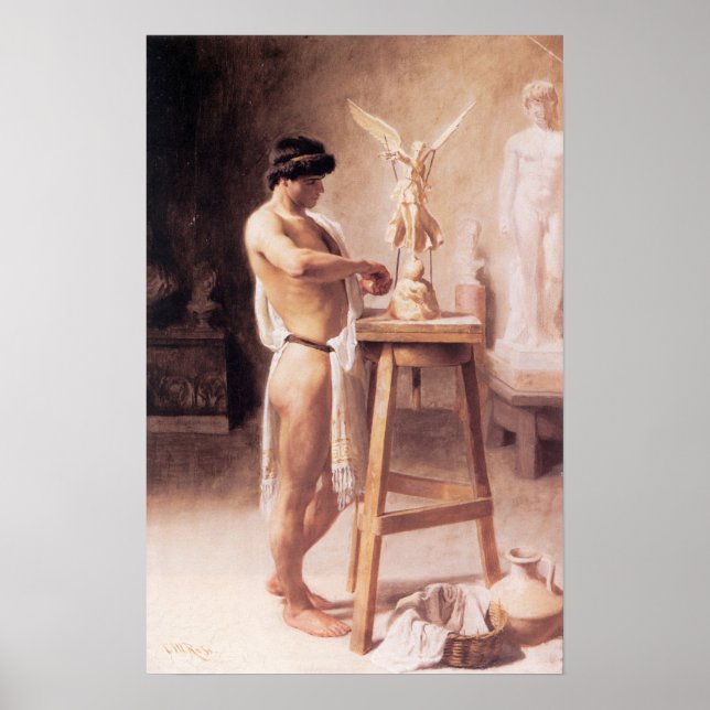 In the Sculptor’s Studio Poster (Front)