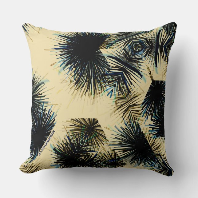 In the shade of colour Beige Throw Pillow (Front)