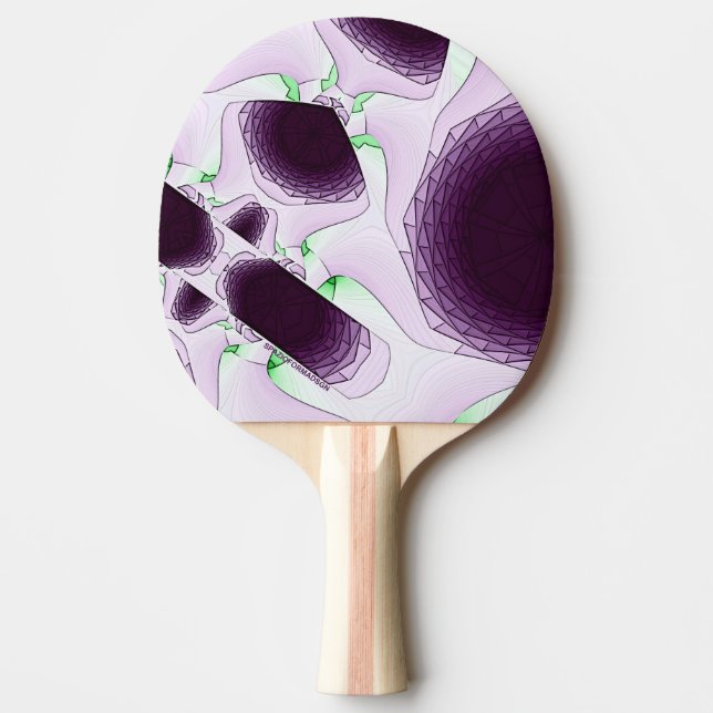 In the shade of colour Violet Ping Pong Paddle (Front)