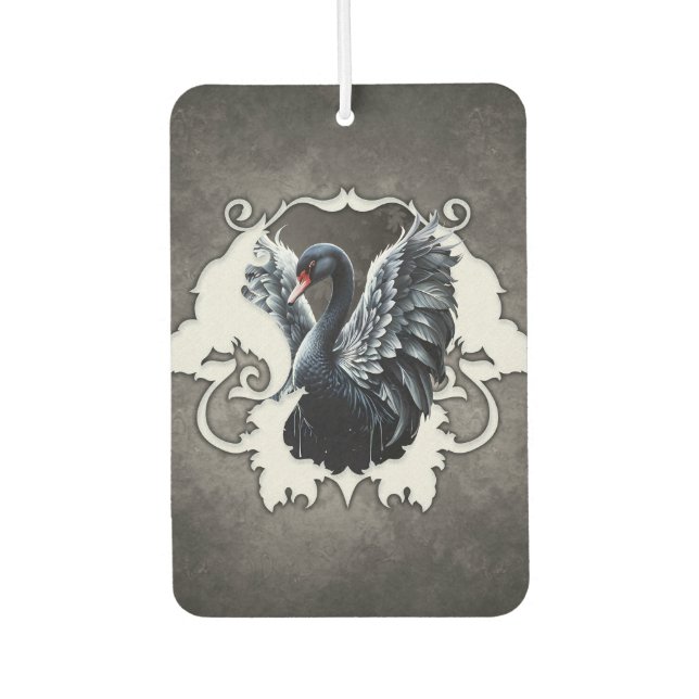 In the shadow of elegance: A black swan. Air Freshener (Front)