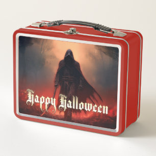 In the shadow of the Grim Reaper - Halloween Metal Lunch Box