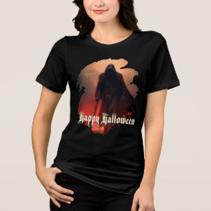 In the shadow of the Grim Reaper - Halloween Tri-Blend Shirt